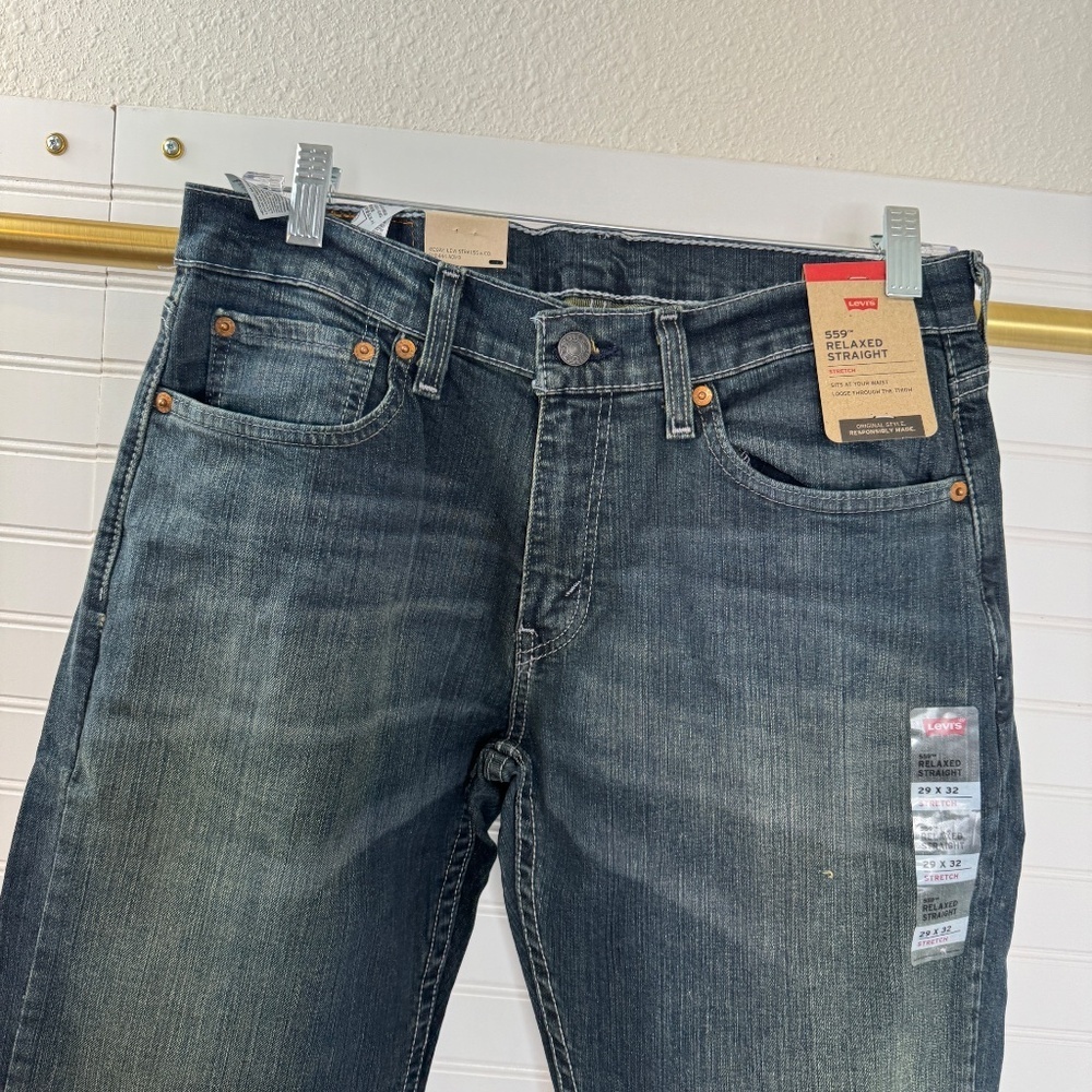 NEW Levi 559 Relaxed Straight W29 L32 Men's Jeans - Picture 4 of 9